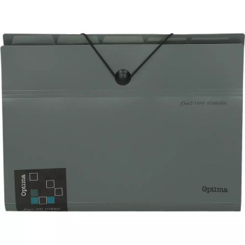 Fascikla sa pregradama A4 OPTIMA siva 