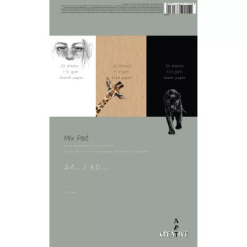 Skicen blok A4 CREATIVE mix 60l 