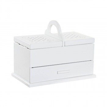 Kutija za nakit ITEM bela sa ručkom 