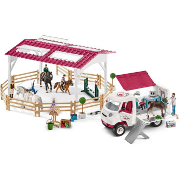Set arena za jahanje i mobilna veterinarska stanica SCHLEICH 