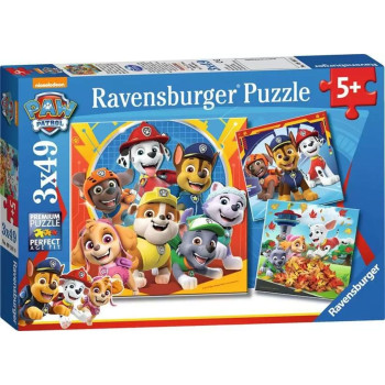 Puzzle RAVENSBURGER Patrolne šape 3x49 