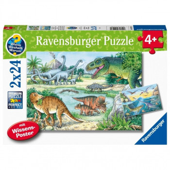 Puzzle RAVENSBURGER Dinosaurusi 2x24 