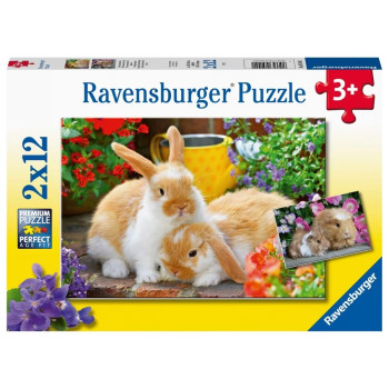 Puzzle RAVENSBURGER Vreme je za maženje 2x12 