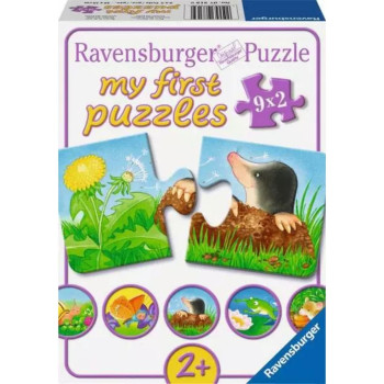 Moje prve puzzle RAVENSBURGER Sitne životinje 2x9 