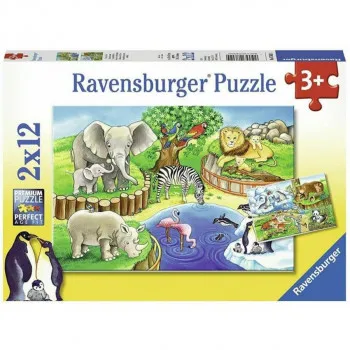 Puzzle RAVENSBURGER  Zoo vrt 2x12 