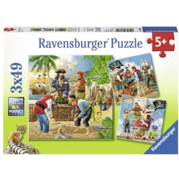 Puzzle RAVENSBURGER Avanture na moru 3x49 