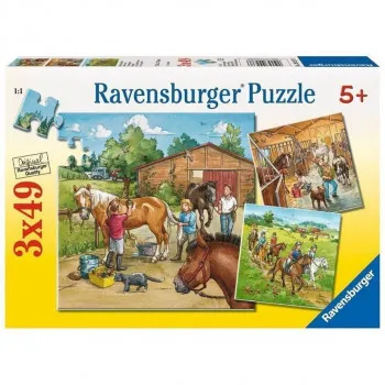 Puzzle RAVENSBURGER Dan na ergeli 3x49 