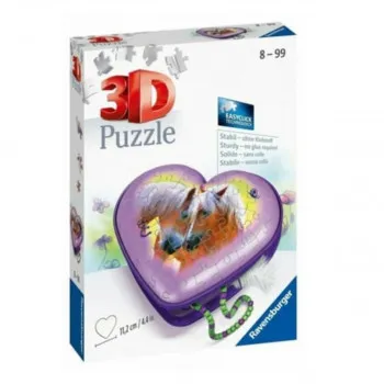 Puzzle 3D RAVENSBURGER Kutija u obliku srca sa konjima 