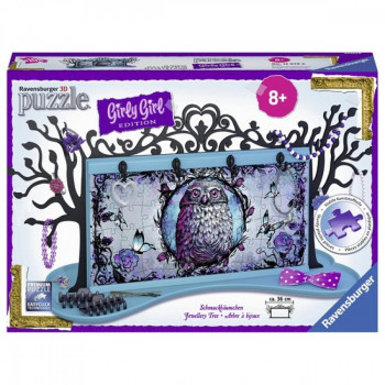 Puzzle RAVENSBURGER 3D kutija za nakit sa sovicom 108 delova 