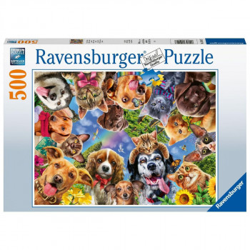 Puzzle RAVENSBURGER Životinjski selfi 500 