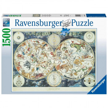 Puzzle RAVENSBURGER Mapa sveta 1500 