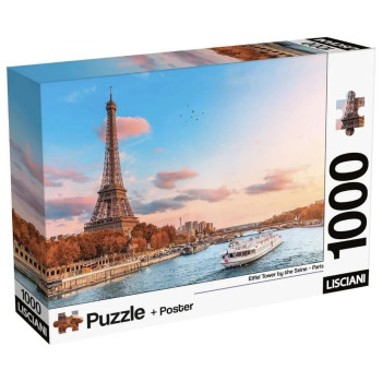 Puzzle LISCIANI 1000 Ajfelov toranj + Poster 