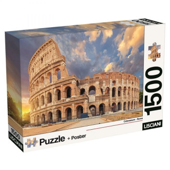 Puzzle LISCIANI 1500 Koloseum + Poster 