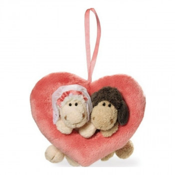 Plišano srce NICI mladenci 