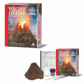 Eksperiment set vulkanska erupcija 