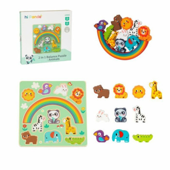 Drvena igra 2u1 životinje 