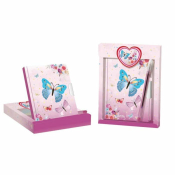 Dnevnik set sa ključićem Leptir 