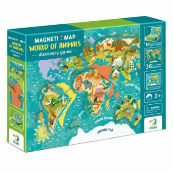 Magnetna mapa sveta sa životinjama 