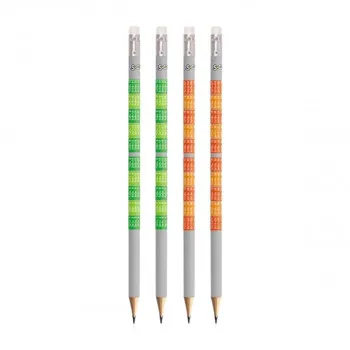 Grafitna olovka SCOOL HB tablica množenja sa gumicom 
