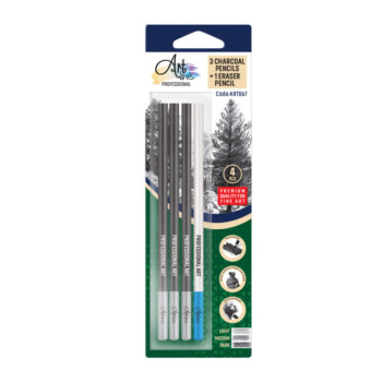 Umetnička gumica u olovci i ugljen u olovci 