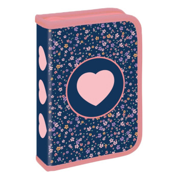 Puna pernica SCOOL 1 zip - Pink Heart 