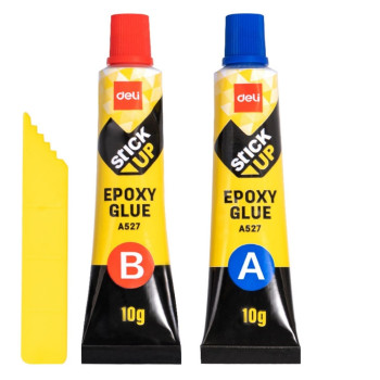 Dvokomponentni epoksi lepak DELI razdvojeni 