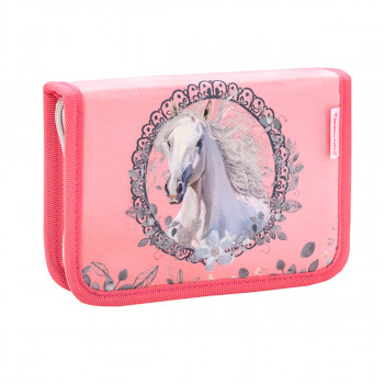 Prazna pernica BELMIL 1 zip - Horse Snowflake 