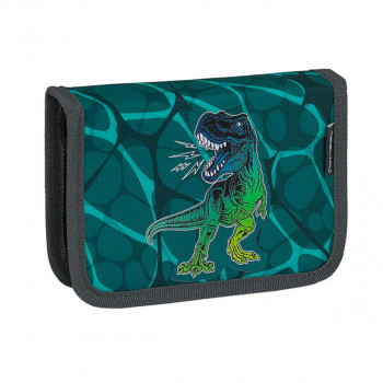 Prazna pernica BELMIL 1 zip - T-Rex Green 