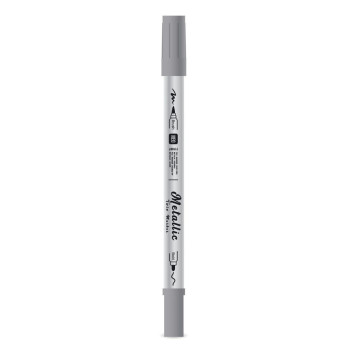 Metalik marker FUJI sa dva vrha - Srebrni 
