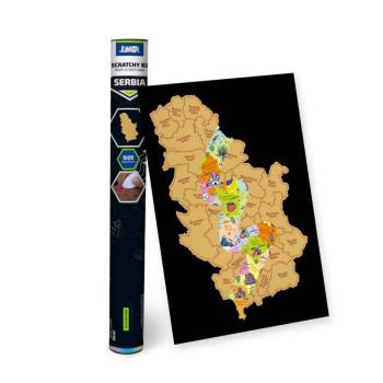 Greb greb mapa Srbije B2 