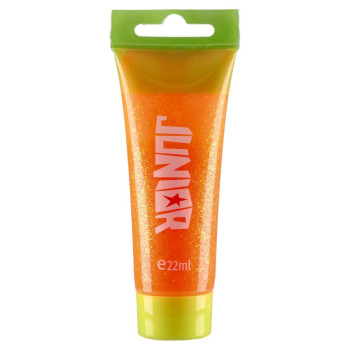 Tempera JUNOR glitter narandžasta 22ml 