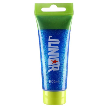 Tempera JUNOR glitter plava 22ml 