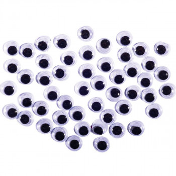 Oči okrugle u boji 12mm - Crafty deco 
