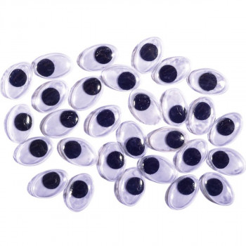Oči ovalne 10mm - Crafty deco 