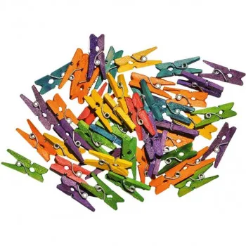 Drvene štipaljke u boji - Crafty deco 