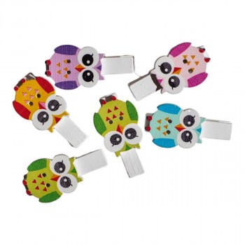 Drvene štipaljke sove - Crafty deco 