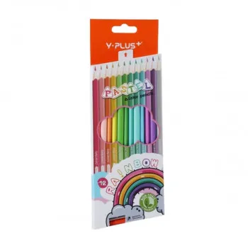 Drvene bojice Y-PLUS Rainbow pastel 