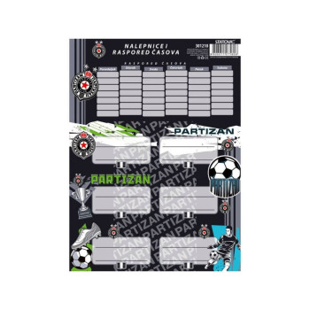 Nalepnice za sveske Partizan 