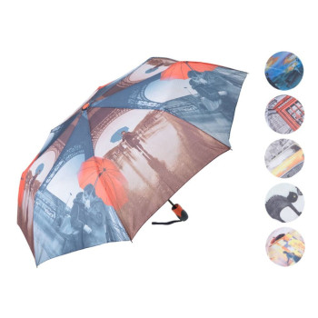 Kišobran sklopivi sa gradovima 