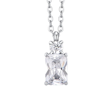 Ogrlica LUCA BARRA beli cirkon 