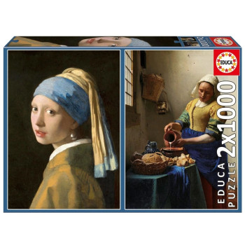 Puzzle EDUCA 1000x2 Vermeer 