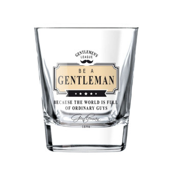 Čaša za viski GENTLEMAN Because the world is full of ordinary guys 