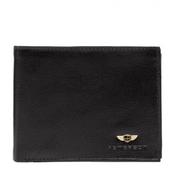 Kožni novčanik PETERSON crni 