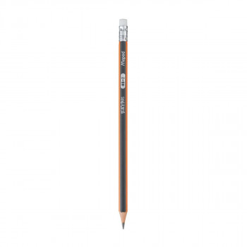 Grafitna olovka HB MAPED sa gumicom black peps 