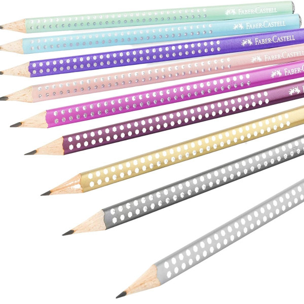 Grafitna olovka FABER CASTEL B Grip Sparkle 