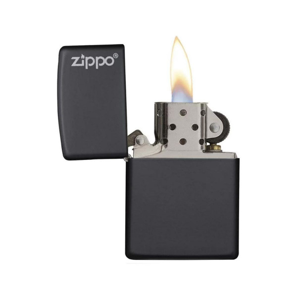 Upaljač ZIPPO Black Matte Logo 