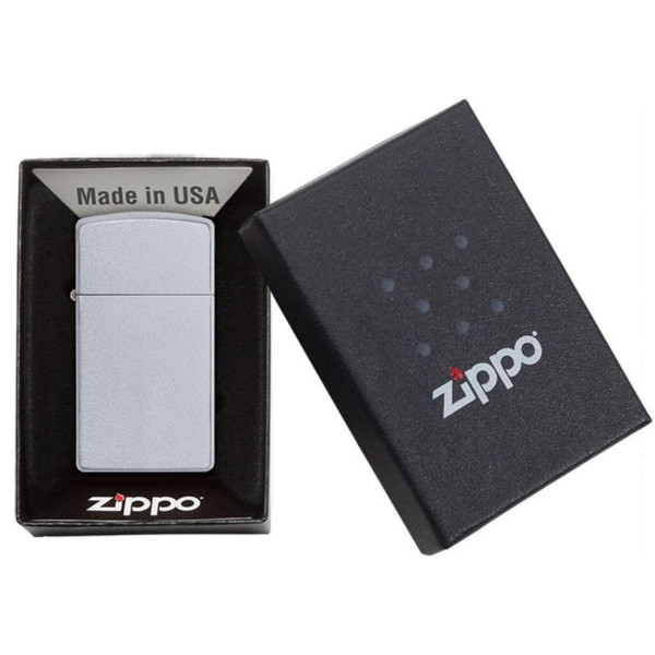 Upaljač ZIPPO Slim Satin Chrom 