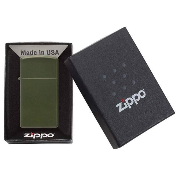 Upaljač ZIPPO Slim Green Matte 