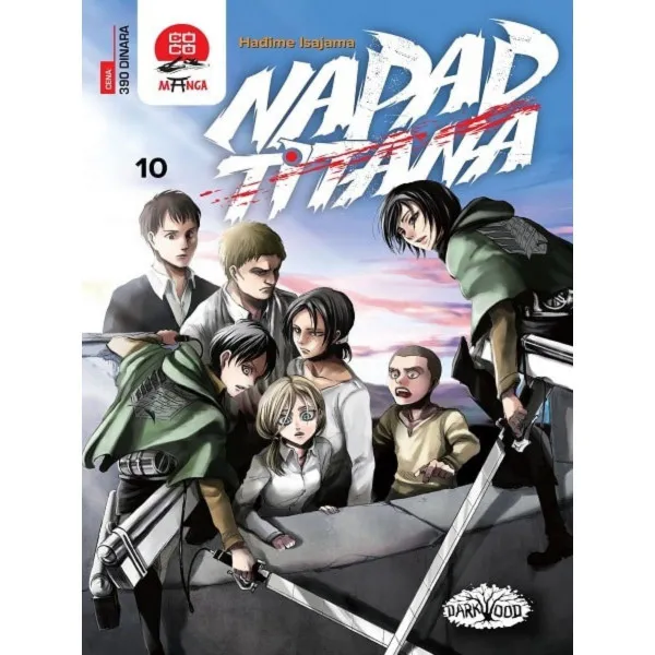 Napad titana 10 DARKWOOD Manga 