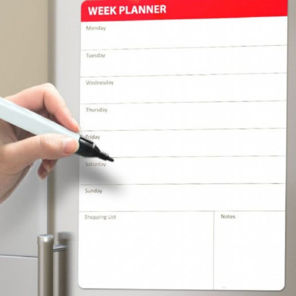 Magnetna tabla za frižider - Week planner 